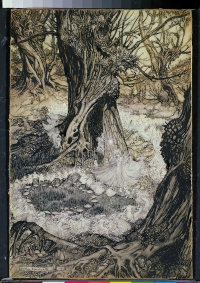 Viens, maintenant une ronde, 1908 - Arthur Rackham