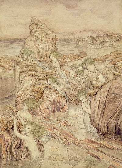 Fille de la mer, illustration des Trois Pommes d