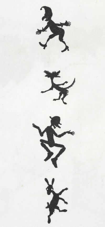 Elfes et chiens - Arthur Rackham