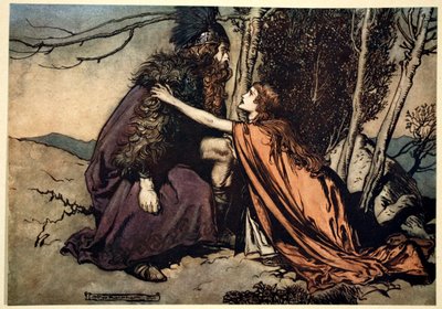 Père ! Père ! Dis-moi ce qui te fait mal, tu remplis ton enfant de consternation !, 1910 - Arthur Rackham