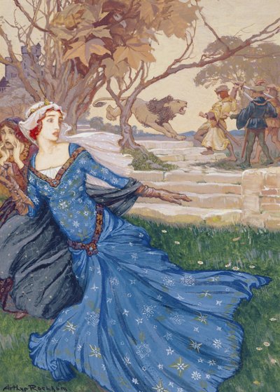 Guenièvre sauvée par La Cote Male Taile, illustration d
