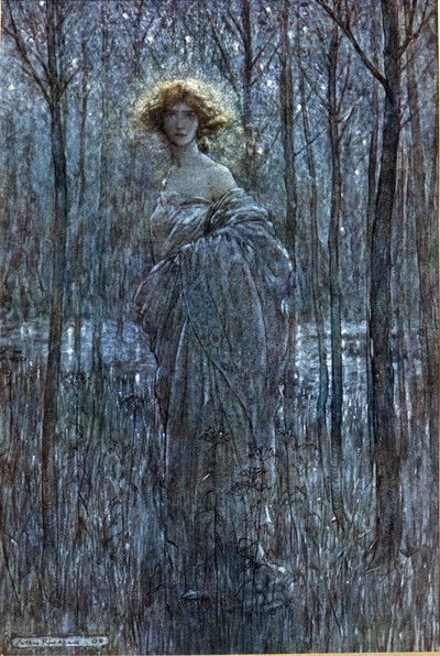Hélène : Illustration par Arthur RACKHAM pour Le Songe d