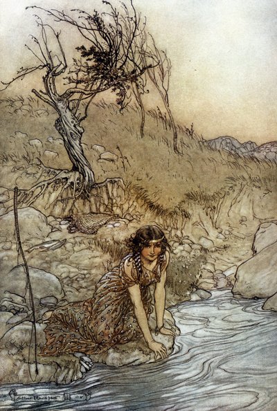 Hermia : Illustration par Arthur RACKHAM pour Le Songe d