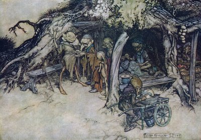 Illustration par Arthur Rackham pour 