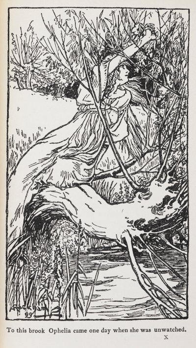 Illustration de Hamlet - Arthur Rackham