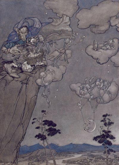 Illustration de Rip Van Winkle par Washington Irving (1783-1859) 1904 - Arthur Rackham