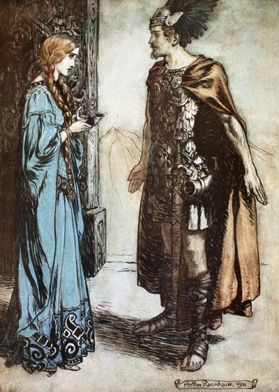 Illustration de Siegfried et le crépuscule des dieux, 1924 - Arthur Rackham