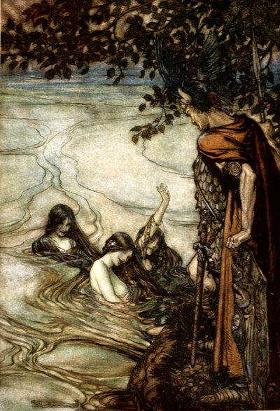 Illustration de Siegfried et le Crépuscule des dieux - Arthur Rackham