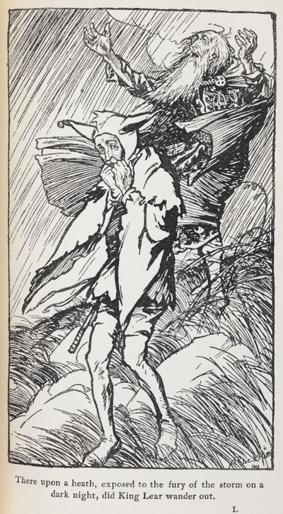 Illustration du Roi Lear - Arthur Rackham