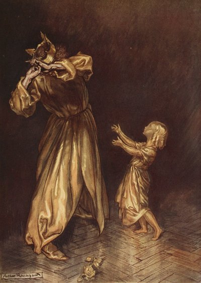 La petite Marygold était une statue dorée, illustration de 