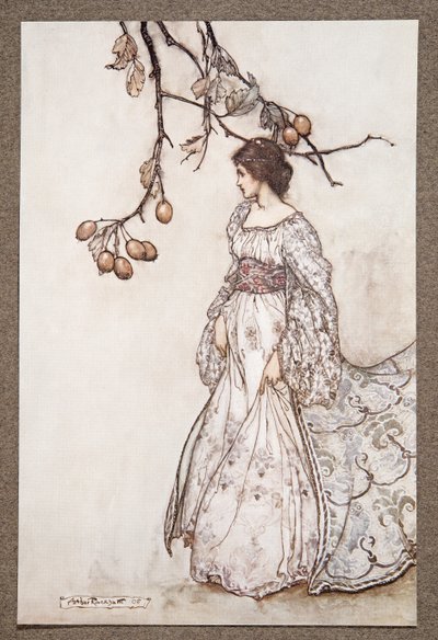 Semblant très peu dansant, de Peter Pan dans les jardins de Kensington par J M Barrie, pub. 1906 - Arthur Rackham