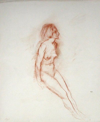 Nu, tête levée - Arthur Rackham