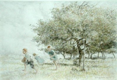 Vol de pommes - Arthur Rackham
