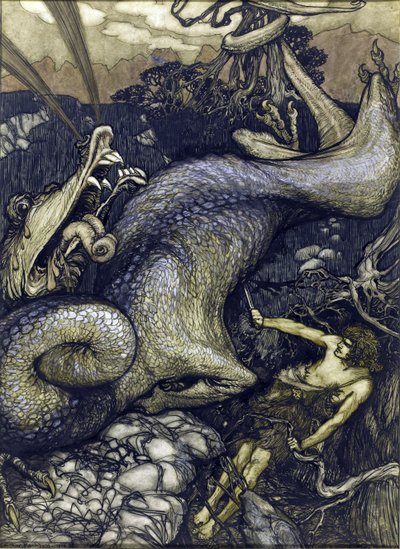 Sigurd le tueur de dragon - Arthur Rackham
