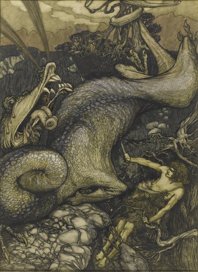 Sigurd le Tueur de Dragon, 1901 - Arthur Rackham