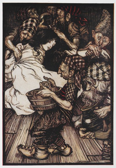 Blanche-Neige avec les sept nains - Arthur Rackham