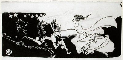 Frolics au clair de lune - Arthur Rackham