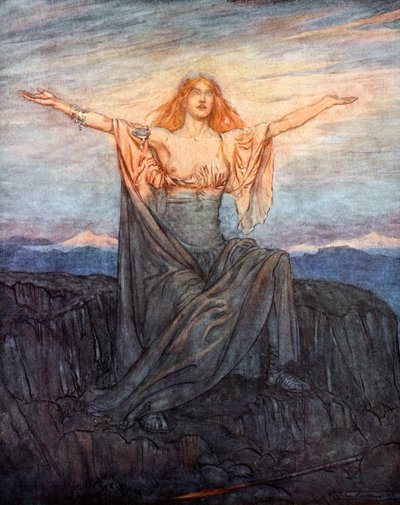Soleil, je te salue! Salut, ô lumière! Salut, ô jour glorieux! 1924 - Arthur Rackham