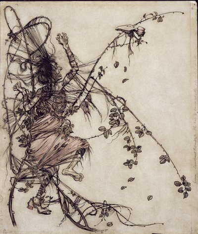 Sweetheart Roland, illustration des Frères Grimm, traduit par Mrs Edgar Lewis, publié en 1900 - Arthur Rackham