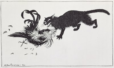 Le Chat et le Coq, illustration de 