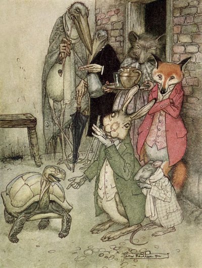 Le Lièvre et la Tortue - Arthur Rackham