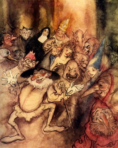 Le Masque de la mort rouge par Edgar Allan Poe - Arthur Rackham