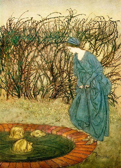 Les Trois Têtes du Puits, des Contes de fées anglais racontés par F.A. Steel, 1927 - Arthur Rackham