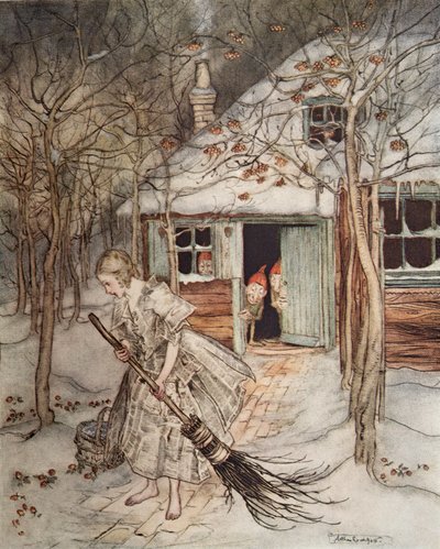 Les Trois Petits Hommes dans le Bois, de Petit Frère & Petite Sœur et autres contes des frères Grimm, pub.1917 - Arthur Rackham
