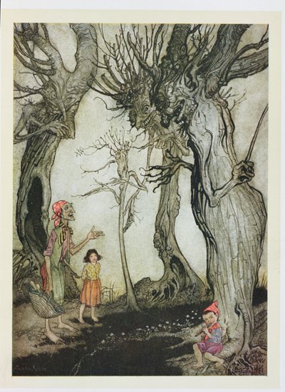 Les Arbres et la Hache, illustration de 