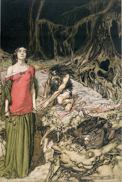 La Cour de Grimhilde, la mère de Hagen de 