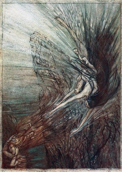 La farandole des filles du Rhin. Illustration pour L