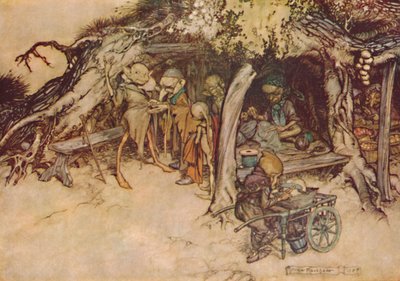Pour faire des manteaux à mes petits elfes, 1908, 1923 - Arthur Rackham