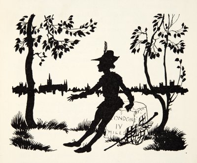 Tourne encore Whittington, trois fois maire de Londres, de The Arthur Rackham Fairy Book, pub. 1933 - Arthur Rackham