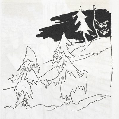 Deux hommes-arbres se serrant la main - Arthur Rackham