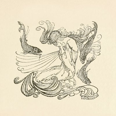 Ondine sortant de la fontaine en pleurant de 