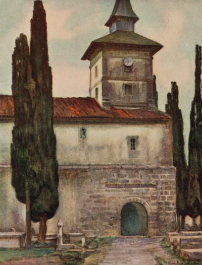 Pays Basque : Église à Itxassou - Arthur Romilly Fedden