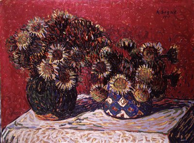 Deux vases de fleurs - Arthur Segal