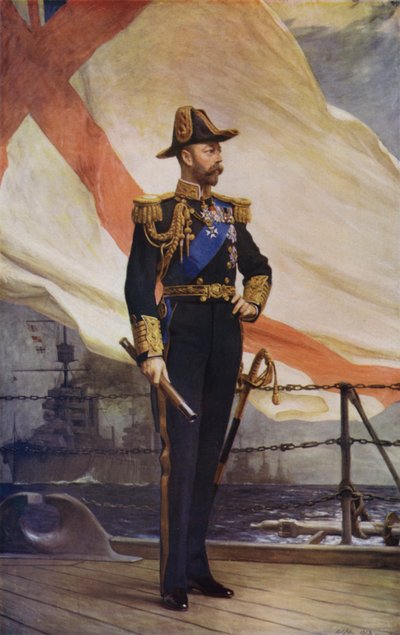 Le roi George V en uniforme naval - Arthur Stockdale Cope