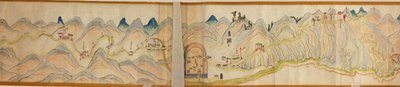 16 000. fourni. Orienté avec le nord à droite. Relief montré picturalement. Couvre la rivière Wei dans Baoji Xian, Shanxi Sheng jusqu
