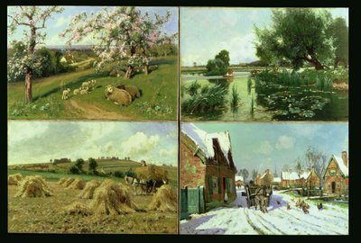 Les Quatre Saisons (ensemble de quatre) - Arthur Walker Redgate