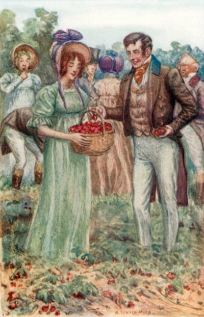 Illustration pour Emma de Jane Austen - Arthur Wallis Mills