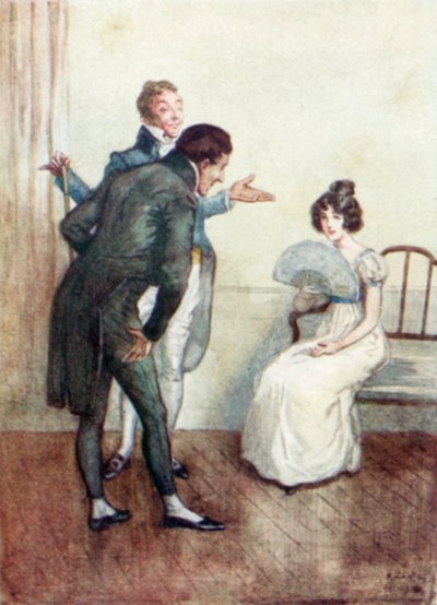 Illustration pour Northanger Abbey de Jane Austen - Arthur Wallis Mills