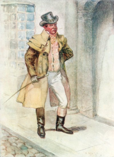 Illustration pour Northanger Abbey de Jane Austen - Arthur Wallis Mills