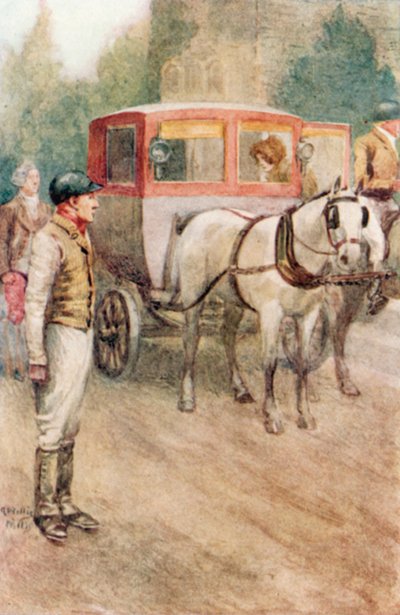 Illustration pour Northanger Abbey de Jane Austen - Arthur Wallis Mills