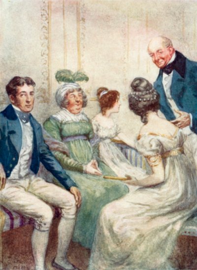 Illustration pour Persuasion de Jane Austen - Arthur Wallis Mills