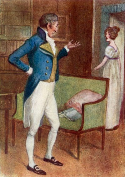 Illustration pour Orgueil et Préjugés de Jane Austen - Arthur Wallis Mills