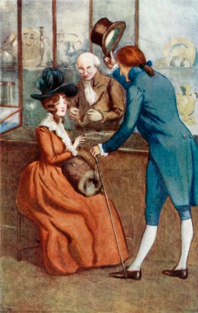 Illustration pour Raison et Sentiments de Jane Austen - Arthur Wallis Mills