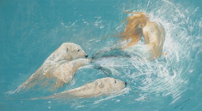 Une sirène et des ours polaires - Arthur Wardle