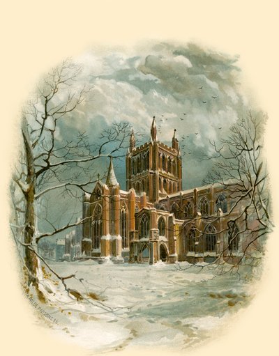 Cathédrale de Hereford, nord-ouest - Arthur Wilde Parsons