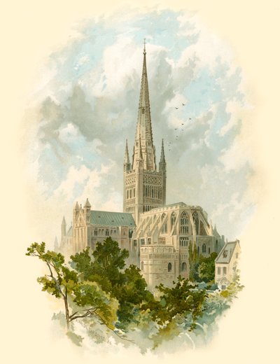 Cathédrale de Norwich, sud-est - Arthur Wilde Parsons